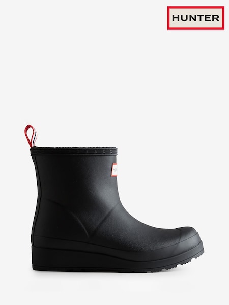 Hunter Play Short Wellington Black Boots (F19506) | £105