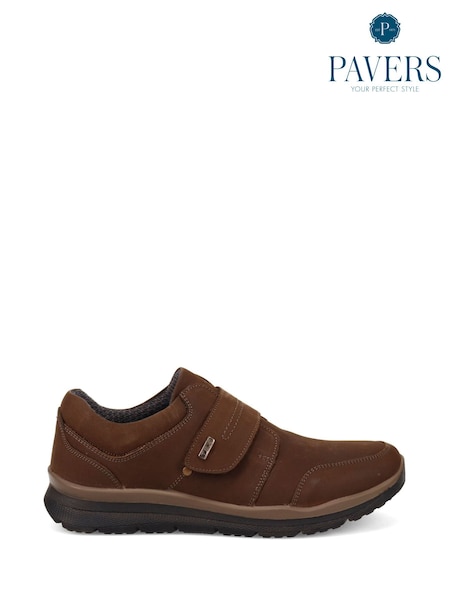 Pavers Brown Casual Leather Slip-On Shoes (F19559) | £50