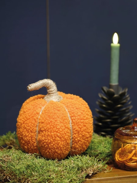 Decoris Orange Teddy Autumn Pumpkin Decoration (F19576) | £15