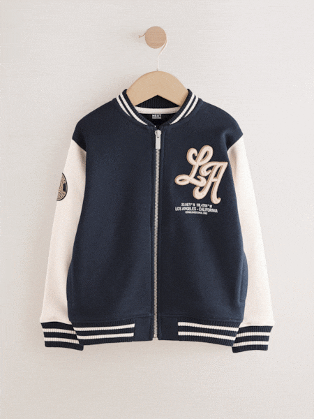 Navy Graphic Print Bomber Jacket (3-16yrs) (F19701) | £25 - £33