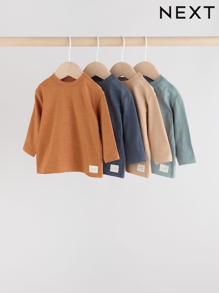 Minerals Baby Long Sleeve T-Shirts 4 Pack (0mths-2yrs) (F19720) | £16 - £18