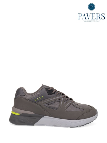 Pavers Grey Gents Casual Trainers (F19751) | £40