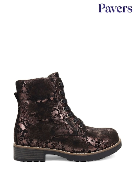 Pavers Black Ashbourne Extra Wide Boots (F19753) | £50