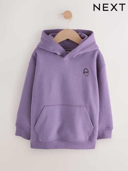 Purple Skull Sign Off Hoodie (3-16yrs) (F19776) | £9 - £14