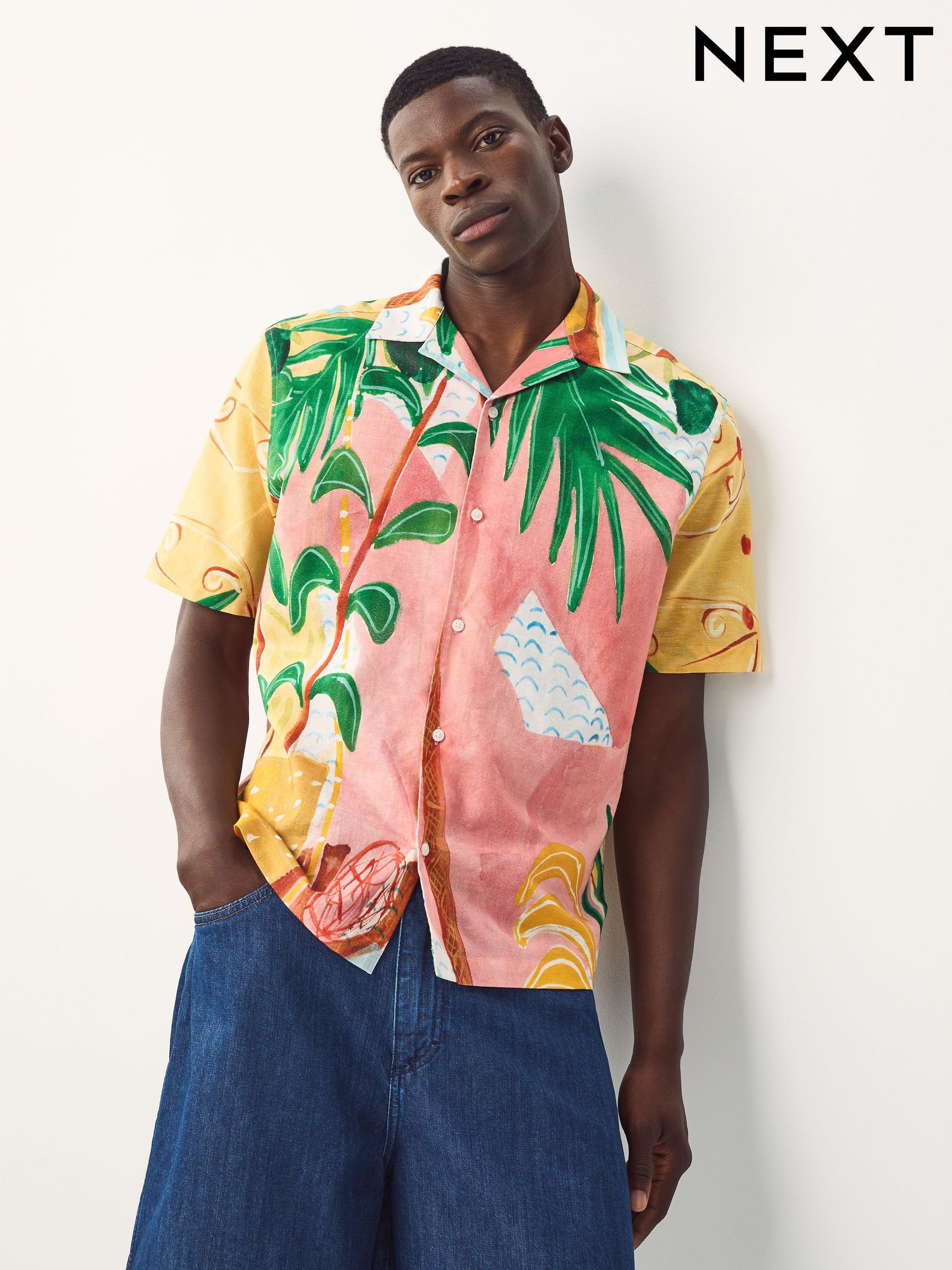 【pink hawaii】 Lsque Rose Flowers pattern Hawaiian Shirt for Men, Unisex