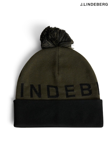 J.Lindeberg Black Brannon Beanie (F20206) | £40