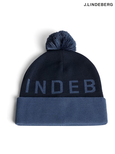 J.Lindeberg Navy Brannon Beanie (F20208) | £40