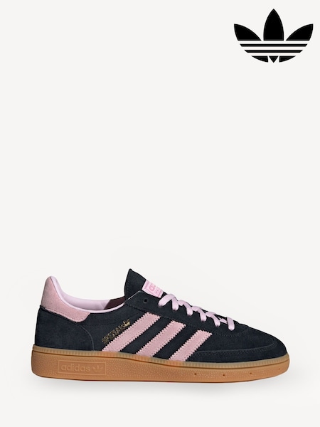 adidas Originals Black/Pink Handball Spezial Trainers (F20461) | £90
