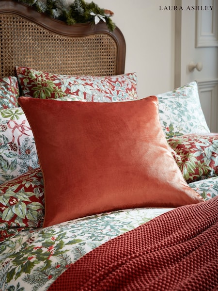 Laura Ashley Terracotta Nigella Cushion (F20497) | £45