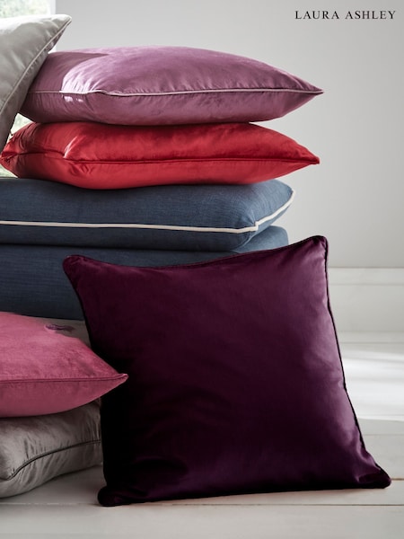 Laura Ashley Blackberry Purple Nigella Cushion (F20503) | £45