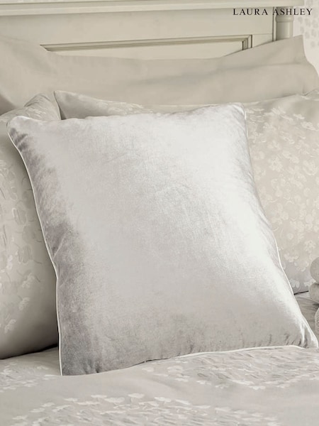 Laura Ashley Silver Nigella Cushion (F20511) | £45