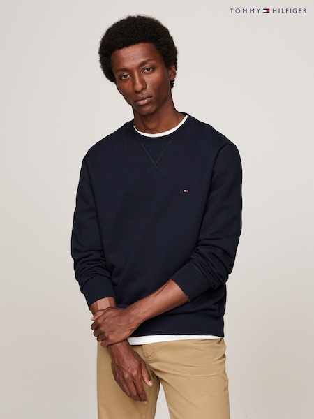 Tommy Hilfiger Blue Essential Fleece Sweatshirt (F20538) | £90