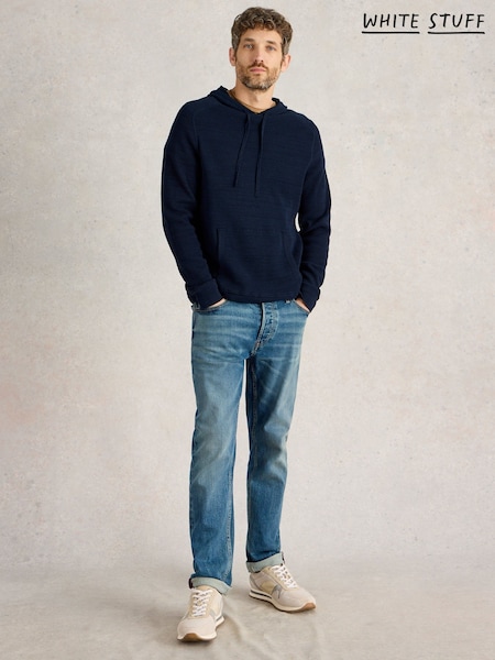 White Stuff Blue Attadale Hooded Jumper (F20576) | £55