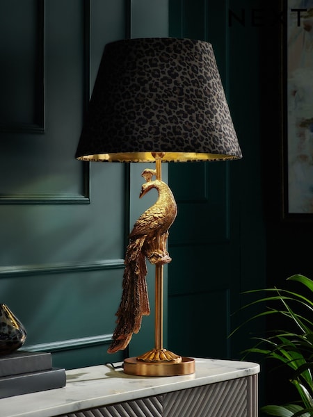 Brass Peacock Table Lamp Base (F20709) | £65