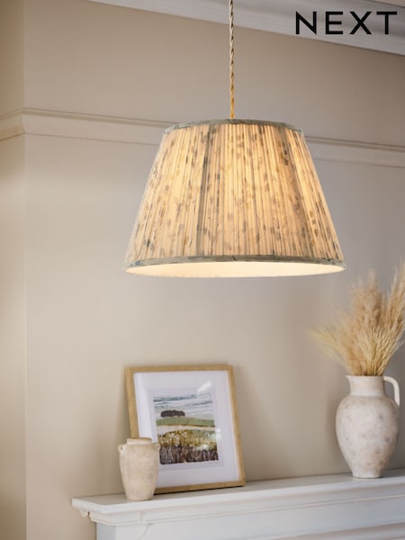 Ivory Easy Fit Honesty Leaf Pendant Lamp Shade (F20722) | £45