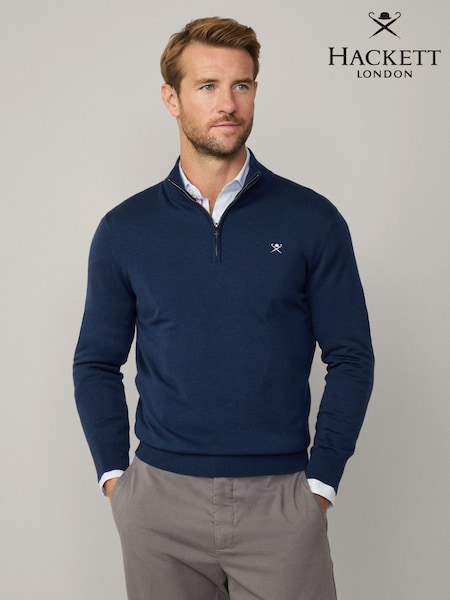 Hackett Quarter Zip Jumper (F20816) | £155