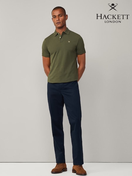 Hackett Slim Fit Linen Piqué Polo (F20820) | £90