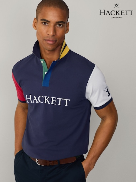 Hackett Classic Fit Heritage Piqué Polo (F20825) | £130