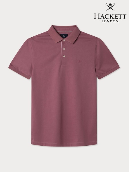 Soft Jersey Polo With Stripe Placket Detail (F20831) | £100