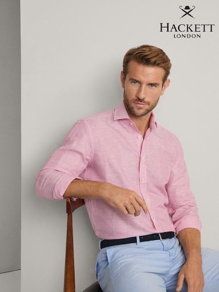 Linen Bengal Strip Shirt (F20844) | £130