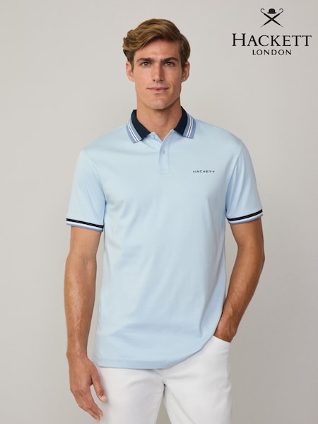 Hackett Classic Fit Sport Stretch Piqué Polo Shirt (F20852) | £100