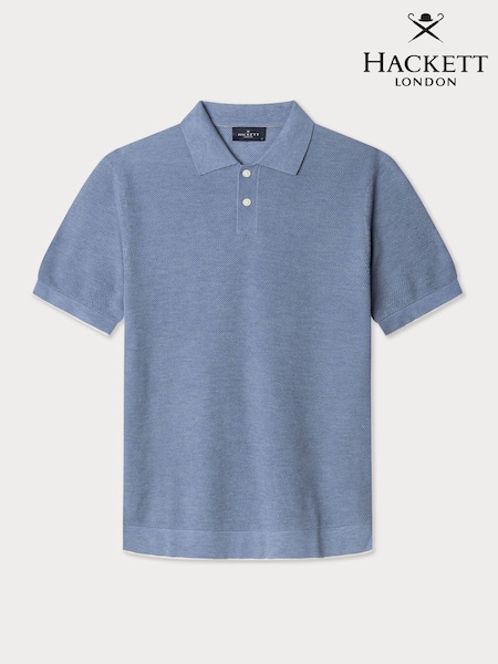 Cotton Silk Knitted Polo (F20855) | £130