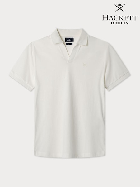 Soft Jersey Polo Shirt With Open Collar (F20878) | £110