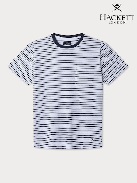 Yarn Dye Stripe Knit Tee (F20911) | £70