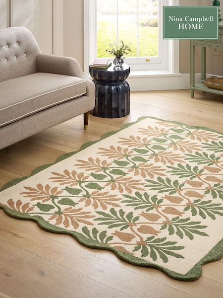 Nina Campbell Green Holland Park Wool Tufted Rug (F20922) | £80 - £350