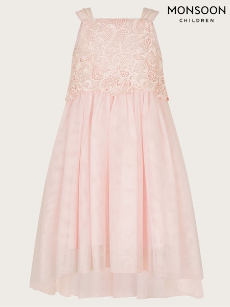 Monsoon Pink Anna Lace Bodice Maxi Dress (F21129) | £58 - £68