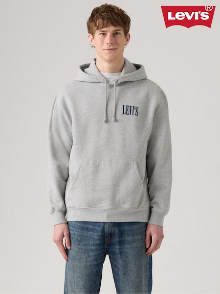 Levi's Grey Relaxed Backprint Hoodie (F21351) | £75
