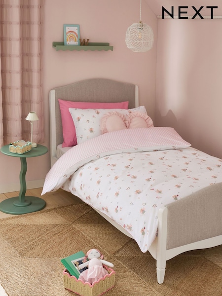 Pink Bunny Supersoft Brushed Cotton Supersoft Brushed Duvet Cover and Pillowcase Set (F21476) | £29 - £42