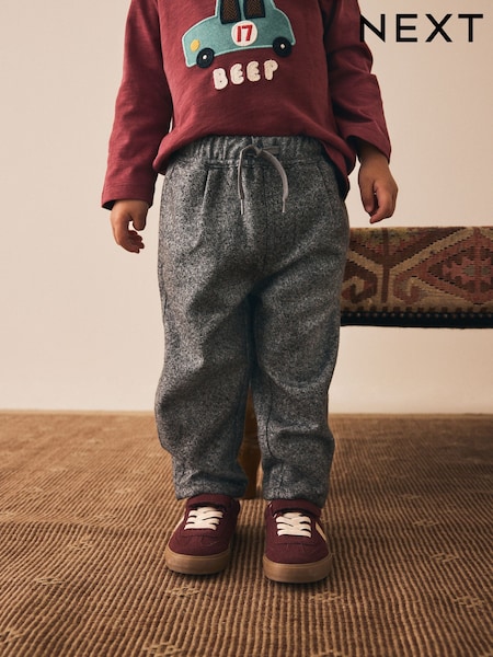 Grey Pull On Smart Trousers (3mths-7yrs) (F21497) | £14 - £16