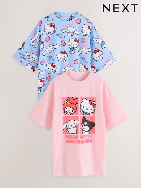 Pink/Blue Hello Kitty Nighties 2 Pack (2-16yrs) (F21612) | £19 - £26