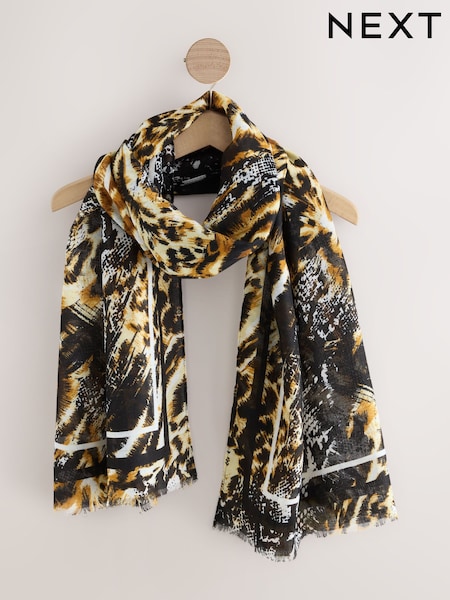 Mixed Animal Splice Lightweight Scarf (F21615) | £14