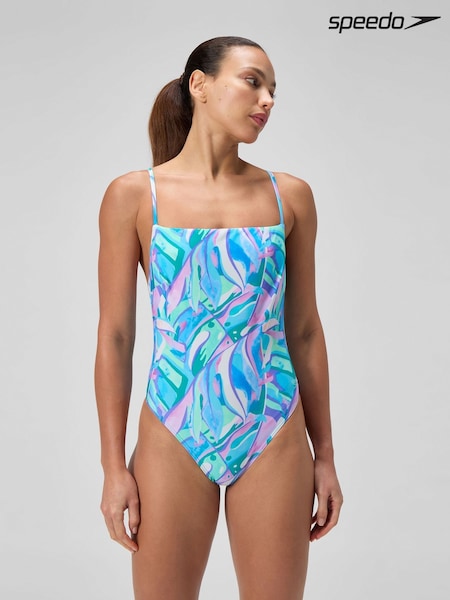 Speedo Blue Adjustable Thinstrap Swimsuit (F21682) | £42