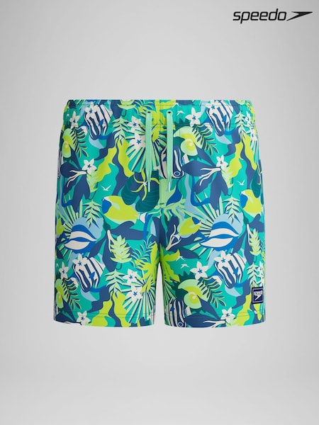 Speedo Green Speedo Digital Print 13" Watershorts (F21688) | £19
