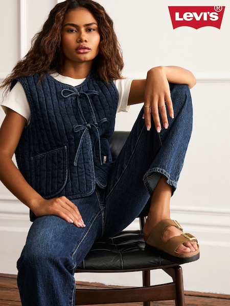 Levi's Shaded View Lottie Liner Denim Vest Gilet (F21807) | £90