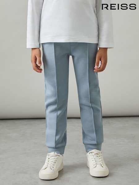 Reiss Soft Denim Blue Premier 3-9 yrs Interlock Drawstring Joggers (F22216) | £32