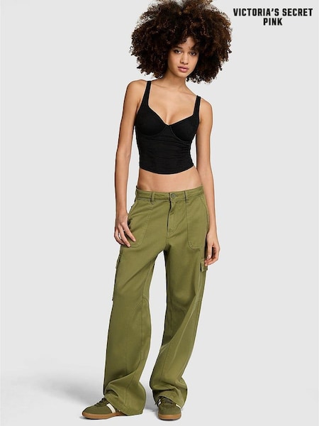 Victoria's Secret PINK Black Lace Corset (F22398) | £35