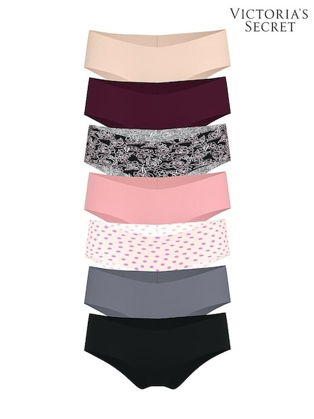 Victoria's Secret Nude/White/Pink/Grey/Black Cheeky 7 Pack Knickers (F22448) | £35