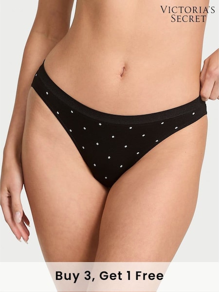 Victoria's Secret Black Dot Bikini Knickers (F22469) | £9
