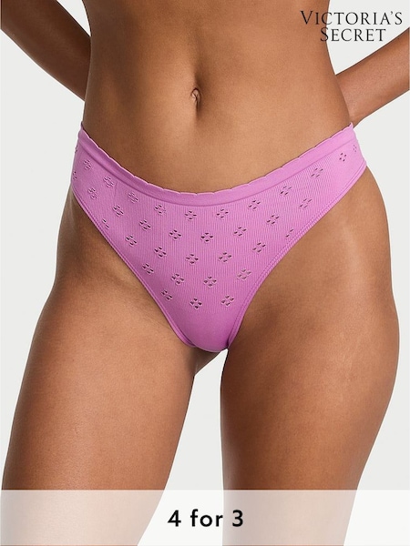 Victoria's Secret Cocktail Purple Thong Knickers (F22475) | £9