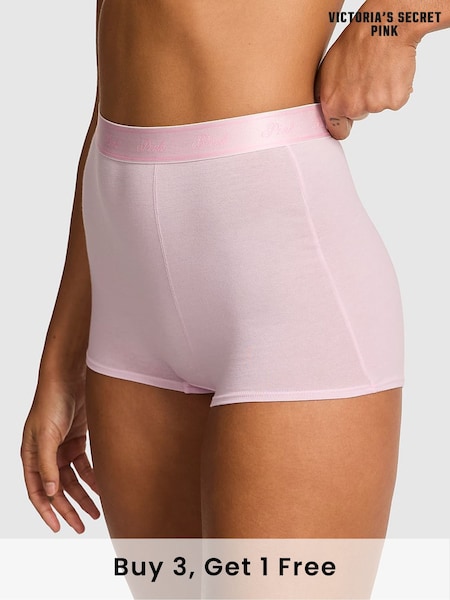 Victoria's Secret PINK Pink Tulip High Waist Cotton Logo Knickers (F22503) | £9