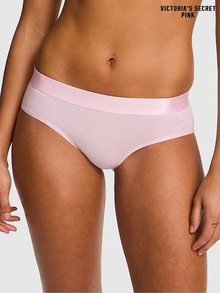 Victoria's Secret PINK Pink Tulip Hipster Cotton Logo Knickers (F22543) | £9