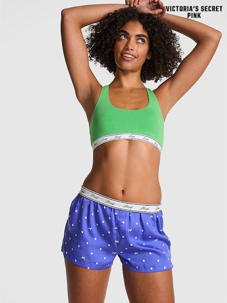 Victoria's Secret PINK Marine Blue Dots Short Pyjama Bottoms (F22546) | £25