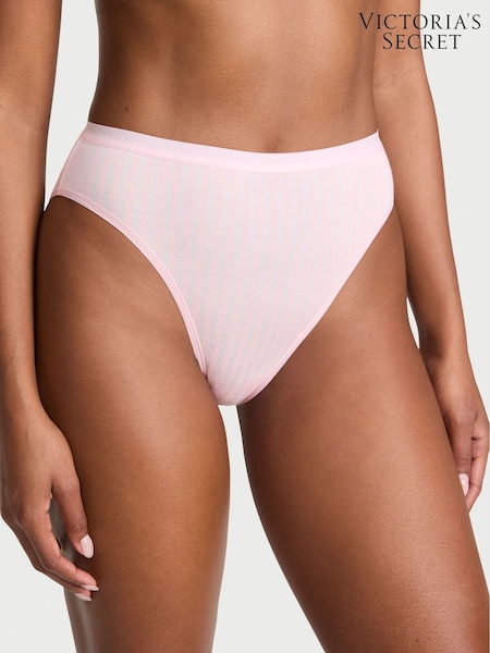 Victoria's Secret Pretty Blossom Lock Up Pink Stripe Brief Knickers (F22554) | £9