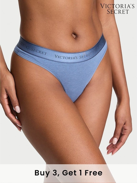 Victoria's Secret Moonlight Blue Thong Knickers (F22556) | £9