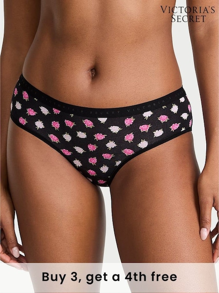 Victoria's Secret Black Floral Hipster Knickers (F22578) | £9