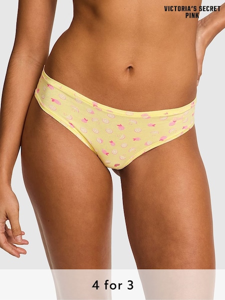 Victoria's Secret PINK Mellow Yellow Fruit Cheeky Cotton Knickers (F22591) | £9